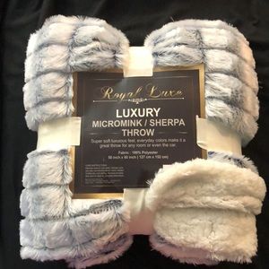 Micromink/Sherpa throw